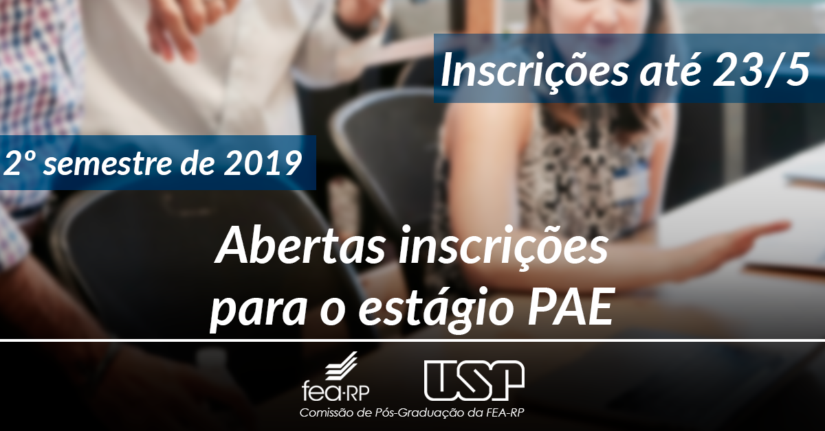  PÓS GRADUAÇÃO 2019 PAE