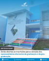 Estão abertas as inscrições para a eleição dos representantes discentes de graduação e de pós-graduação.