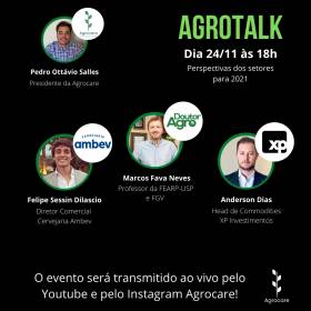 Tendências econômicas para 2021 é tema do Agrotalk