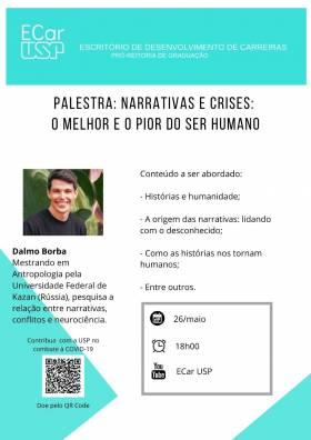 Ecar promove a palestra online “Narrativas e crises: o melhor e o pior do ser humano”