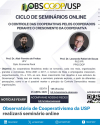 Observatório de Cooperativismo da USP realizará seminário online
