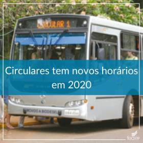 Circulares do campus têm novo horário