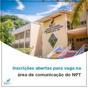 Inscrições abertas para uma vaga na área de comunicação do NPT