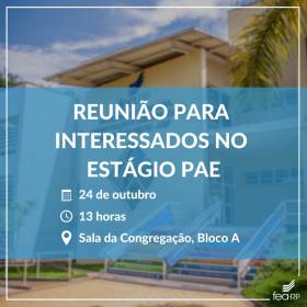 Comissão do PAE fará reunião com interessados no programa de estágio