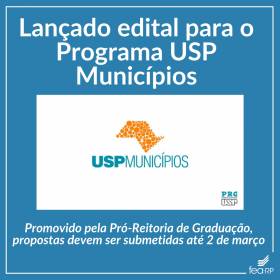 Lançado edital para o Programa USP Municípios