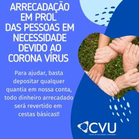 CVU promove arrecadação para cestas básicas