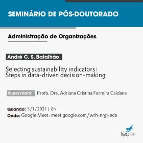 Indicadores de Sustentabilidade é tema de Seminário