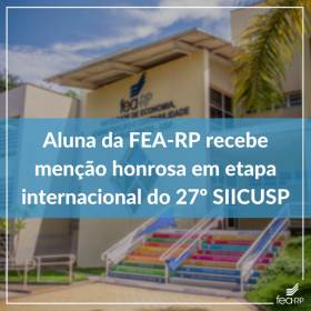 Aluna da ECEC recebe menção honrosa no 27º SIICUSP