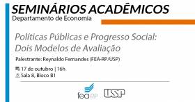 Modelos de avaliação de políticas públicas e progresso social é tema de seminário