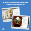 Alunos comemoram colação e postam homenagens nas redes sociais