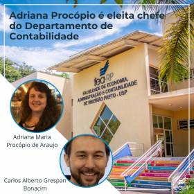 Adriana Procópio é eleita chefe do Departamento de Contabilidade