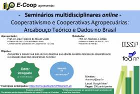 Cooperativismo e Cooperativas Agropecuárias é tema de seminário on-line