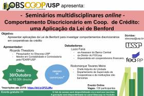 E-Coop promove palestra on-line sobre cooperativas de crédito